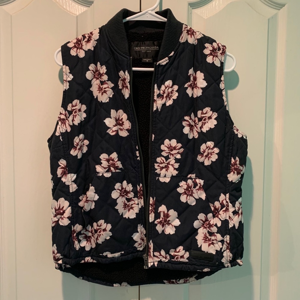 Obey Propaganda Floral Vest